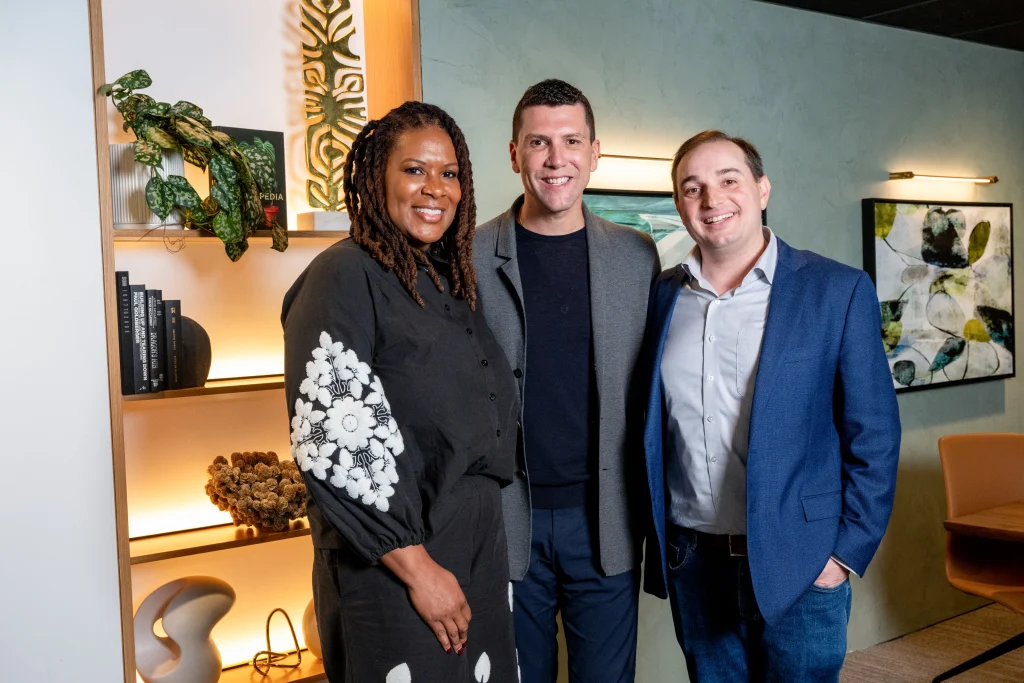 Andrew Bleeker with Greg Propper and Shawna Jackson